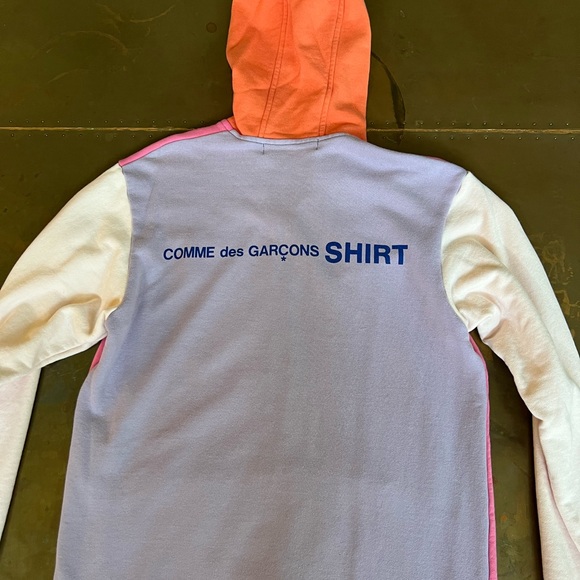 Come des Garçon Shirt Zip-Up Hoodie Size L - Picture 9 of 12